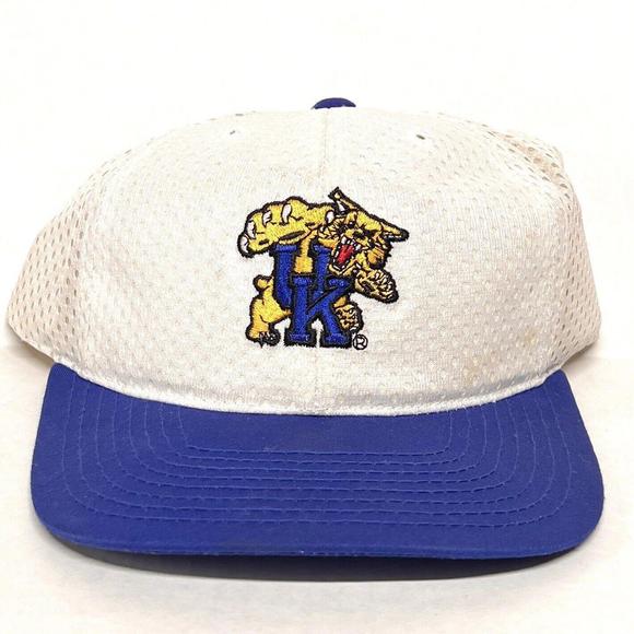 VTG 90s University Of Kentucky Wildcats Top Of The World Jersey Mesh Hat Rare - Picture 12 of 12